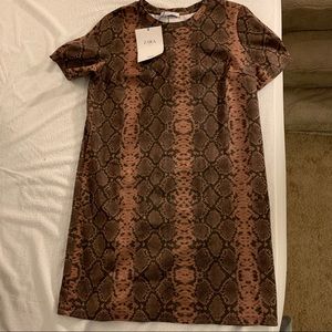 ZARA TRAFALUC Collection Animal Print Dress NWT 🐆